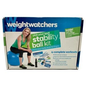 Weight Watchers: Pick Your Spot Stability Ball DVD kit, Exercise Ball,‎ Home Gym